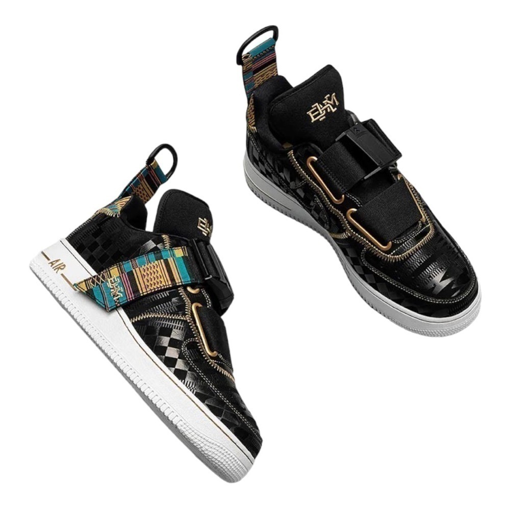 Nike Air Force 1 Utility Bhm QS "Black/Metallic Gold" Men's Shoe